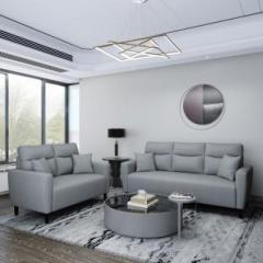 Flipkart Perfect Homes Julia Fabric 3 + 2 Grey Sofa Set