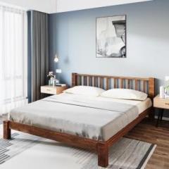 Flipkart Perfect Homes Rosewood Solid Wood Queen Bed