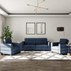Flipkart Perfect Homes Salzburg Fabric 3 + 1 + 1 Blue Sofa Set