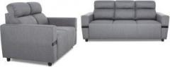 Flipkart Perfect Homes Santorini Fabric 3 + 2 Grey Sofa Set