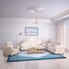 Flipkart Perfect Homes Santorini Fabric 3 + 2 + 1 Beige Sofa Set
