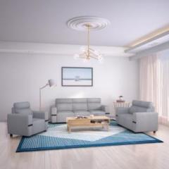 Flipkart Perfect Homes Santorini Fabric 3 + 2 + 1 Grey Sofa Set