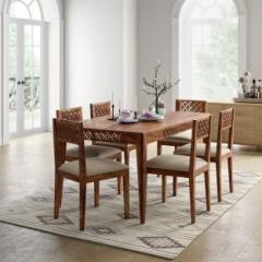 Flipkart Perfect Homes Solid Wood 6 Seater Dining Set