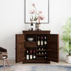 Flipkart Perfect Homes Solid Wood Bar Cabinet