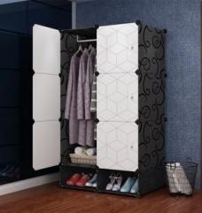 Flipkart Perfect Homes Studio 6 Door 4 Shelf Cube Organizer PP Collapsible Wardrobe