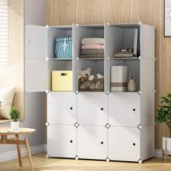 Flipkart Perfect Homes Studio Portable Closet Wardrobe Cube Storage Organizer for Clothes, Books, Toys, Towels PP Collapsible Wardrobe