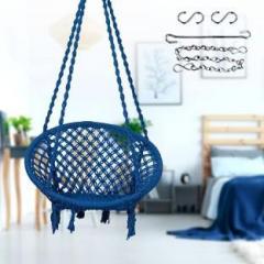 Flipkart Perfect Homes Studio Round Swing with Accessories & Chain Cotton Large Swing