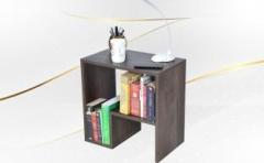 Flipkart Perfect Homes Studio wooden sofa side table / bed side stand table /end table with storage Solid Wood End Table