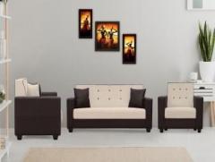 Flipkart Perfect Homes Vegas Fabric 3 + 1 + 1 Beige Sofa Set