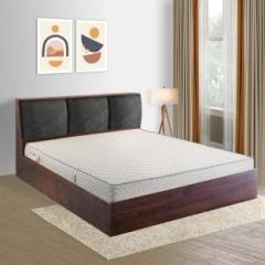 Fresh Up Alberto Engineeredod Box Bed With Storage, Upholstered Headboard 78x60inches Engineered Wood King Box Bed