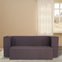 Fresh Up Sofa bed 4 Seater 78x44 inches, Washable Morphino Fabric, Dark Brown Single Sofa Bed