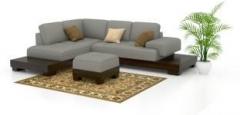 Funterior Leatherette 2 + 1 + 1 Natural Sofa Set