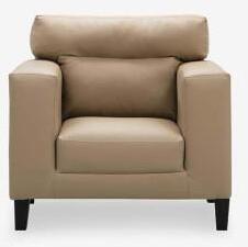 Furbicle Terra Plush Leatherette 1 Seater Sofa