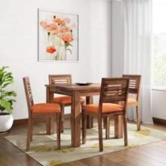 Furinno Solid Wood 4 Seater Dining Set