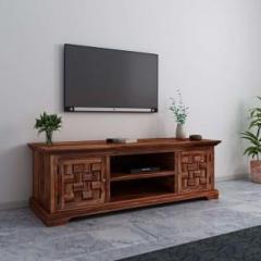 Furinno Solid Wood TV Entertainment Unit
