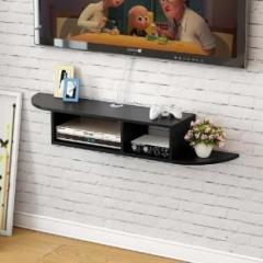 Furnifry Tv stand wall mount wooden Engineered Wood TV Entertainment Unit