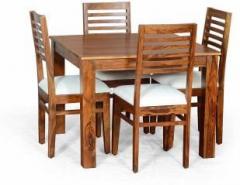 Furniture Wallet Solid Wood 4 Seater Dining Set