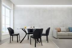 Furniturekraft Cyprus Metal 4 Seater Dining Table