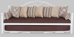 Furniturekraft DB8101 with Brown Mattress Metal Single Sofa Bed