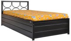 FurnitureKraft Metal Bed With Storage Single Bed with Lifton Storage