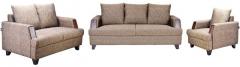FurnitureKraft Roman Reverie 3 +2+1 Seater Sofa Set in Brown colour