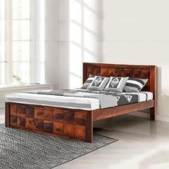 Furnitureshri Solid Wood King Bed