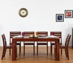 Furnspace Merryl sheesham Solid Wood 6 Seater Dining Set