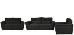 Furny Adelaide Super Plush Fabric 3 + 2 + 1 Dark Grey Sofa Set