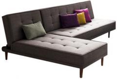 Furny Alia L shaped comfortable Sofa bed in Grey colour