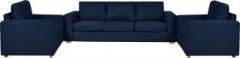 Furny Atlas Fabric 3 + 1 + 1 Dark Blue Sofa Set