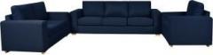 Furny Atlas Fabric 3 + 2 + 1 Dark Blue Sofa Set
