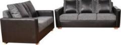 Furny Billy Fabric 3 + 2 Black Sofa Set