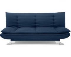 Furny Briona 3 Seater Sofa Cum Bed Dark Blu Fabric 3 Seater Sofa