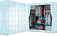 G Genipap C4 Soft lily Flower Carbon Steel Collapsible Wardrobe