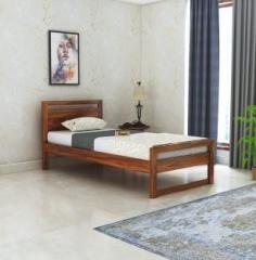 Ganpati Arts Rio Sheesham Single Bed/Cot for Bedroom/Livingroom/Home/Office Solid Wood Single Bed
