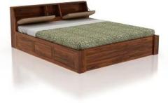 Ganpati Arts Solid Sheesham Wood Mayor King Size Bed with Box Storage for Bedroom Solid Wood King Box Bed