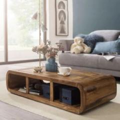 Geetanjali Decor Rectangular Center Table for Living Room Furniture | Solid Wood Coffee Table