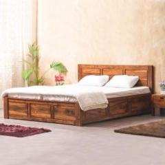Geetanjali Decor Solid Wood Queen Box Bed Solid Wood Queen Box Bed