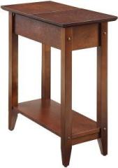 Genuinedecor End table With Flip Top Solid Wood End Table