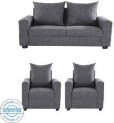 Gioteak CANBERRA Fabric 2 + 1 + 1 Grey Sofa Set