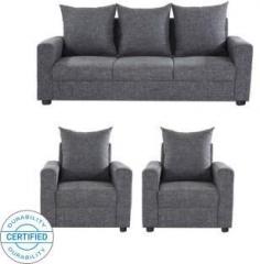Gioteak CANBERRA Fabric 3 + 1 + 1 Grey Sofa Set