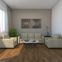 Gioteak Fabric 3 + 1 + 1 BEIGE Sofa Set