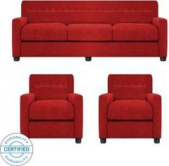 Gioteak Fabric 3 + 1 + 1 Red Sofa Set
