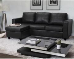 Gnanitha Leatherette 2 + 2 BLACK Sofa Set