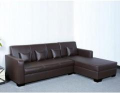 Gnanitha Leatherette 3 + 2 BROWN Sofa Set