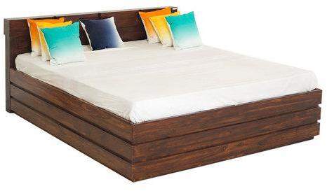 Godrej Interio Grande King Box Storage Bed in Brown Colour