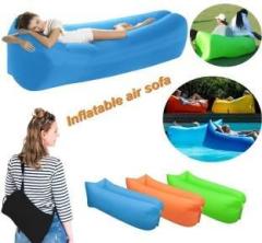 Gvj Traders Air Sofa Inflatable Lounger Inflatable Couch for Travelling Couch for Travelling Fabric 1 Seater Sofa