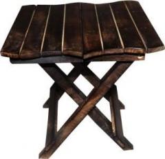 Hamza Enterprises wooden stool for living room side table Solid Wood End Table