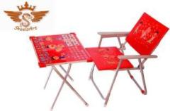 Haril Red study table chair for 3 to 9 years old kids Metal Desk Chair