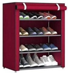 Heaven SHOE RACK A1 QUALITY 4 LAYER Carbon Steel Collapsible Wardrobe